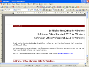 SoftMaker Free Office 2012 TextMaker